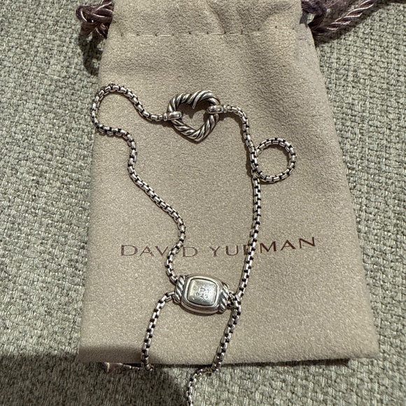 DAVID YURMAN DIAMOND AND CABLE HEART BRACELET - Picture 2 of 2